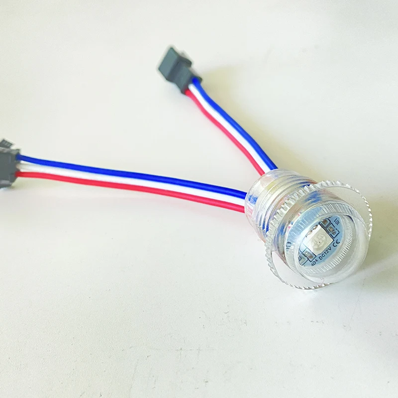 1000 шт. 20 мм светодиодный точечный светильник 12 В пузырь 0 3 Вт полноцветный UCS1903