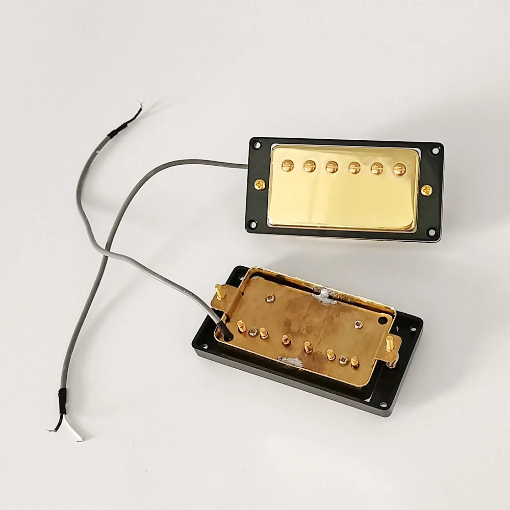 Пикап для электрогитары Humbucker пикап с золотым грифом LP Style латунная крышка гитары