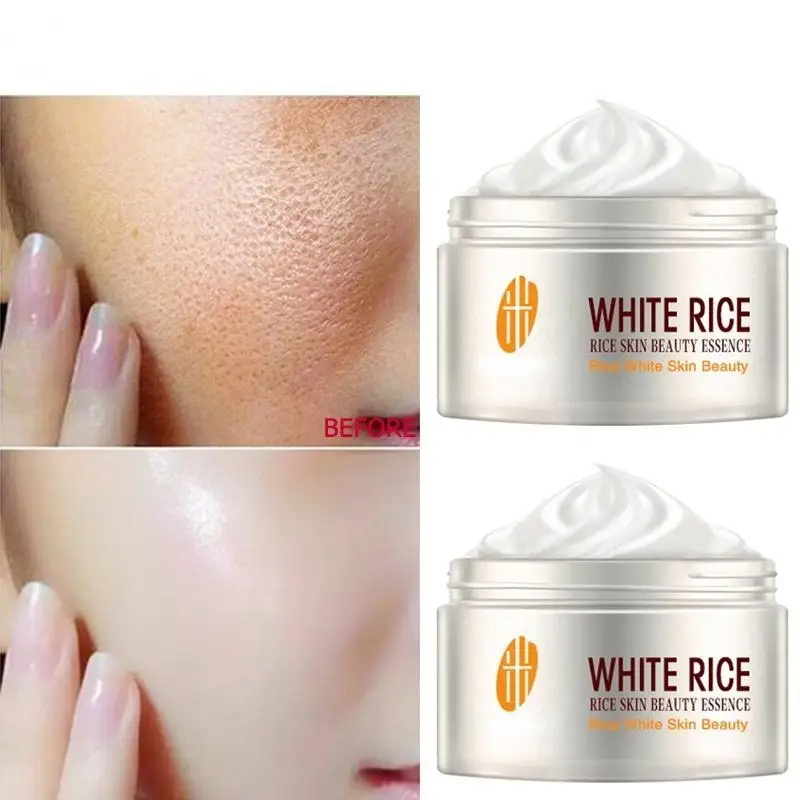 

White Rice Whitening Cream for Face Anti Aging Remove Wrinkles Nourishing Moisturizing Brightening Facial Cream Face Skin Care