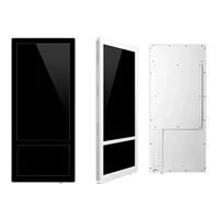 customized face recognition micro camera contactless temperature 21 5 inch 12 5 inch double screen elevator digital player