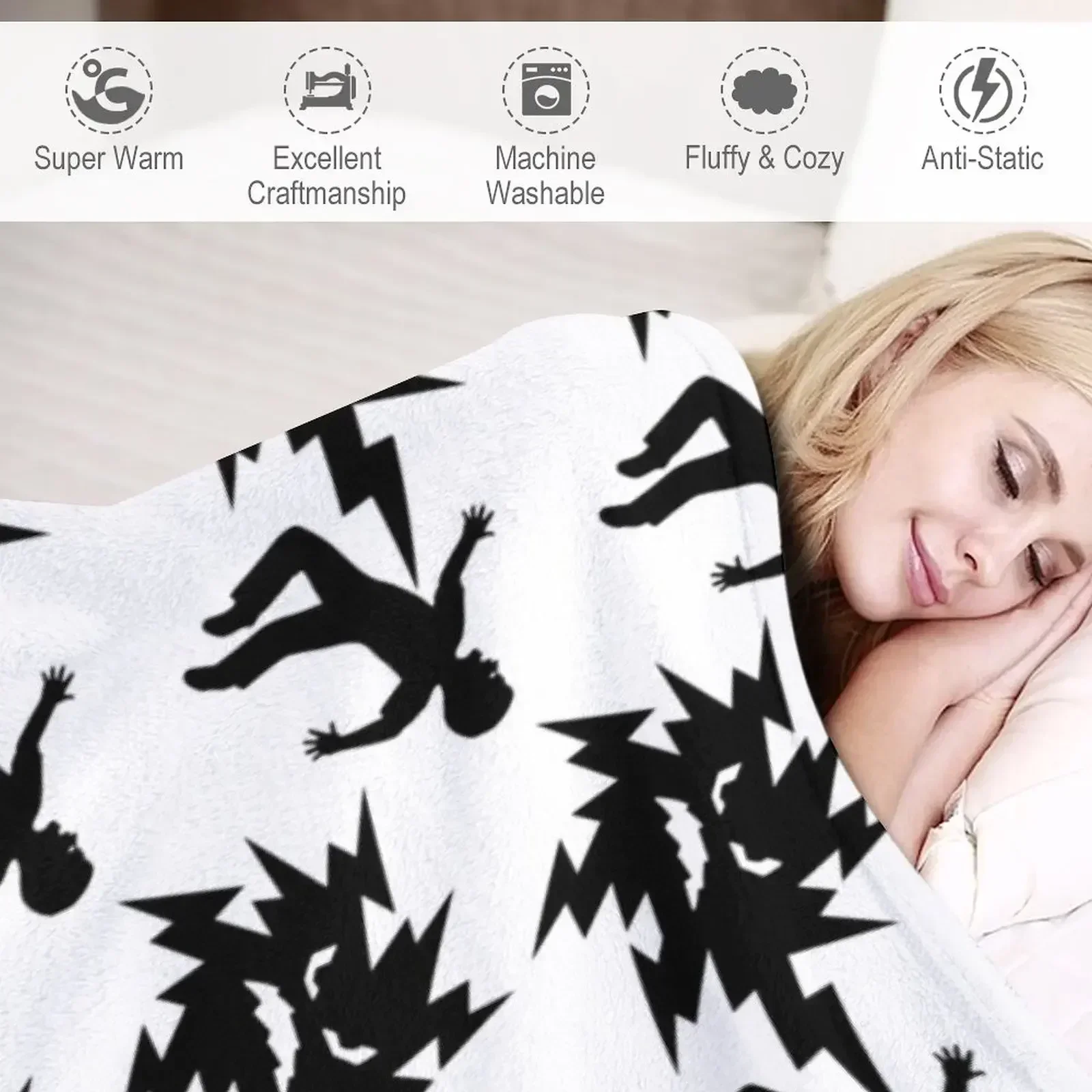 Мистер Оуч ФутболкаМистер. Одеяло Ouch мягкие плюшевые клетчатые модные одеяла для