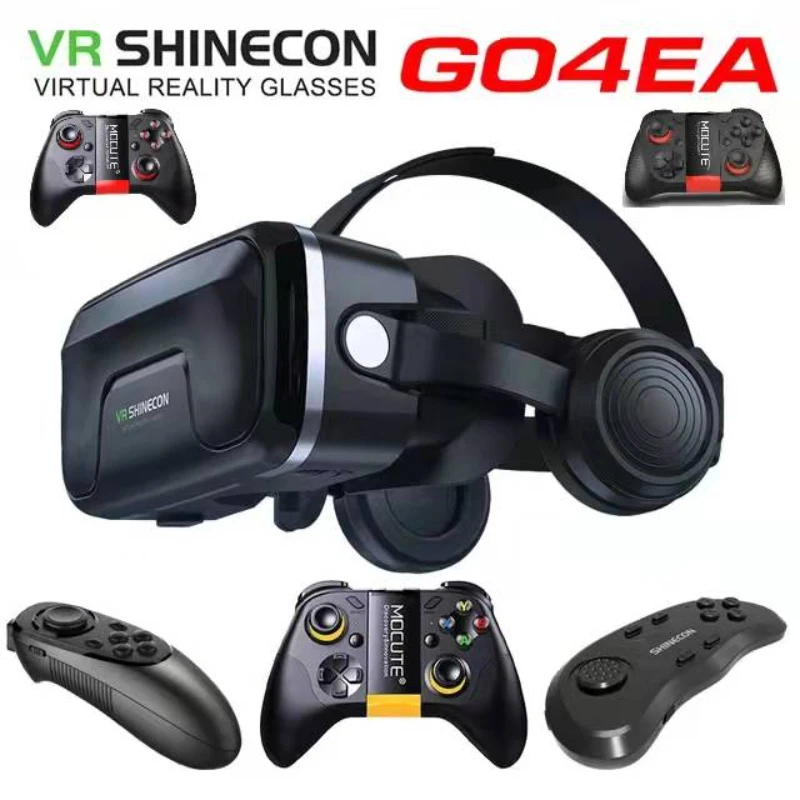 

Умные очки виртуальной реальности VR Shinecon G04EA, обновленная версия 6-го поколения, стереогарнитура с поддержкой 3D-фильмов