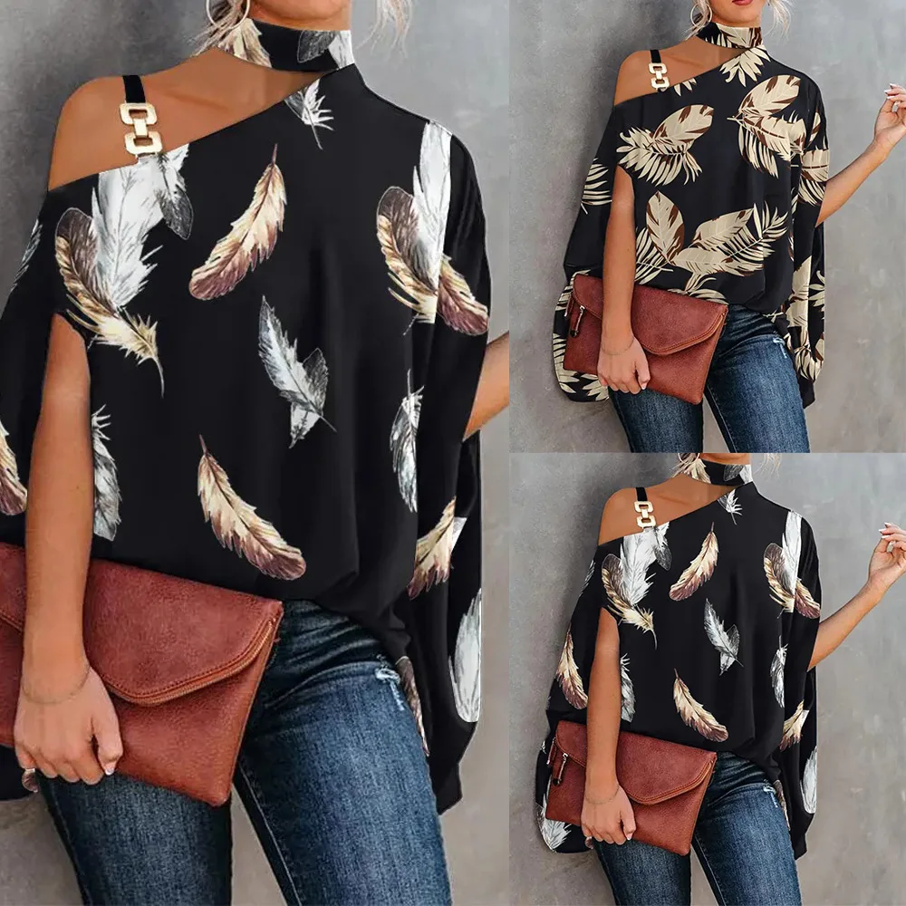 

Summer new women's printed sexy T-shirt for women 10056