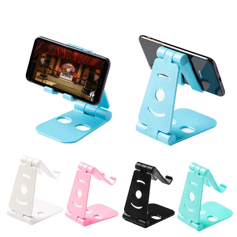 

Portable Mini Mobile Phone Holder Foldable Desk Stand Holder 4 Degrees Adjustable Universal for iPhone Andorid Phone