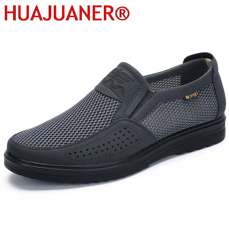 

Fashion 2022 New Men Sneakers Large Sizes 38-48 Soft Lightweight Breathable Slip-On Flats Summer Shoes Men Casual Mesh Shoes