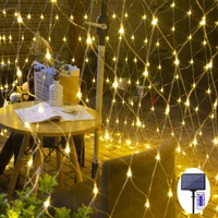 led low voltage fishing net light solar net light festival gypsophila decorative light string garden lawn light 23