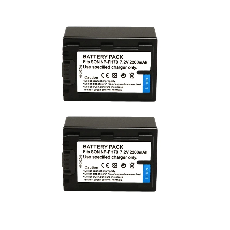 Фото Цифровая батарея NP-FH70 NP-FH60 NPFH70 NP FH60 FH70 для видеокамер SONY DCR-SX60 HDR-UX7E UX7 UX5E TG1 TG3 TG5V AC-VQH10 HXR-MC1 №3