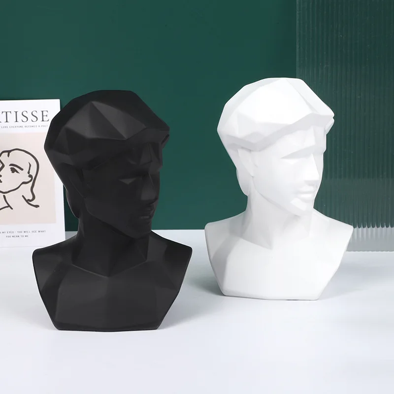 

Nordic Minimalist Statue With David Resin Artifact Abstract Art Living Room Desk Home Decoration Ornaments Niche Design Sense