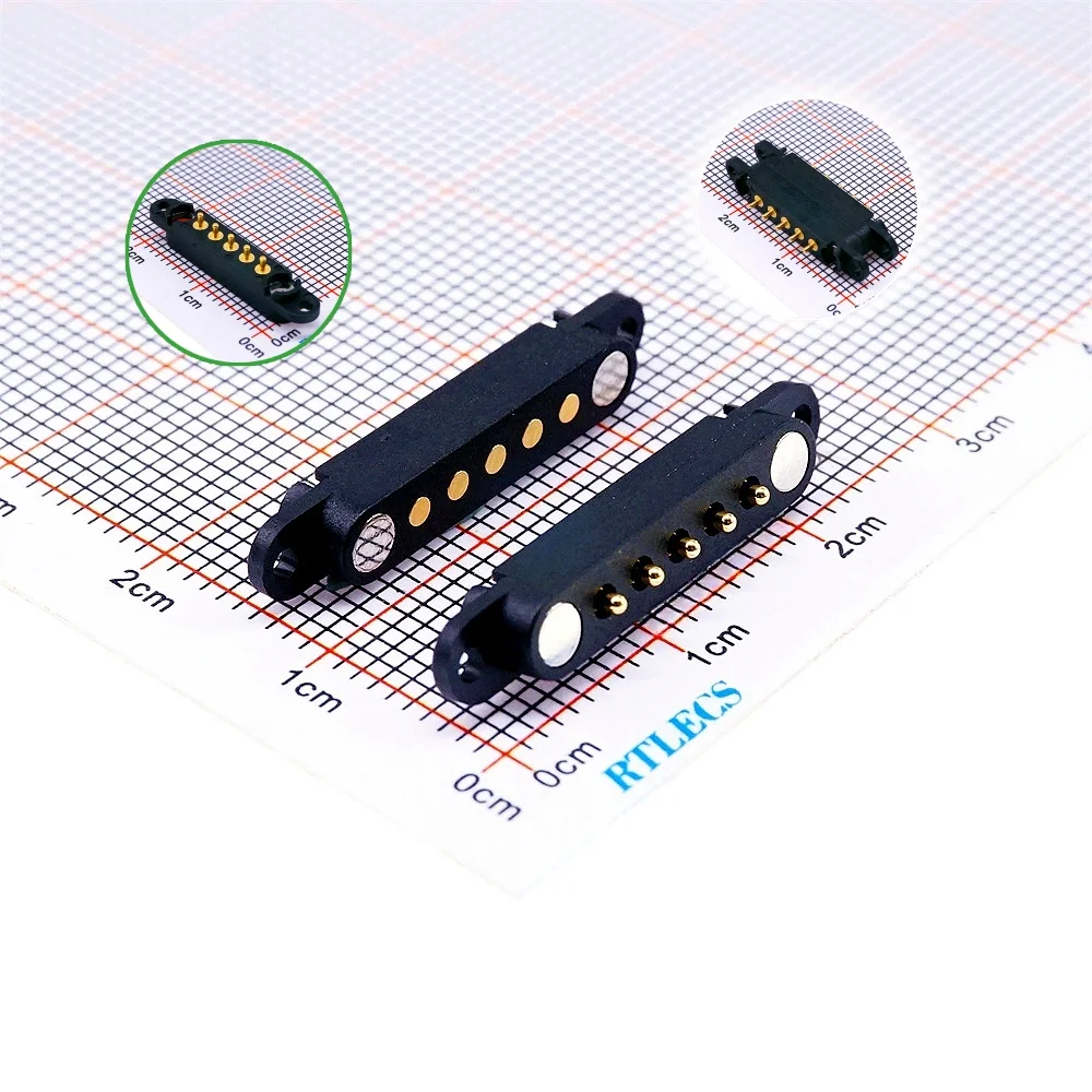 

RTLECS MG05254-x Магнитный разъем Pogo Pin 5 позиций