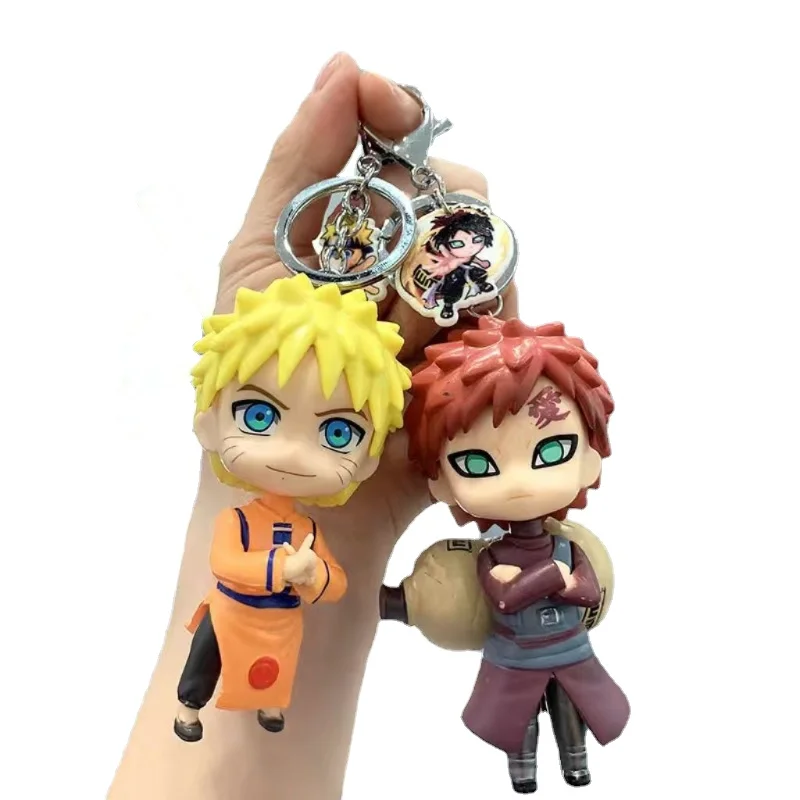 

Cartoon anime Naruto key chain hand-made Naruto personality key pendant Sasuke schoolbag doll accessories gift for friends