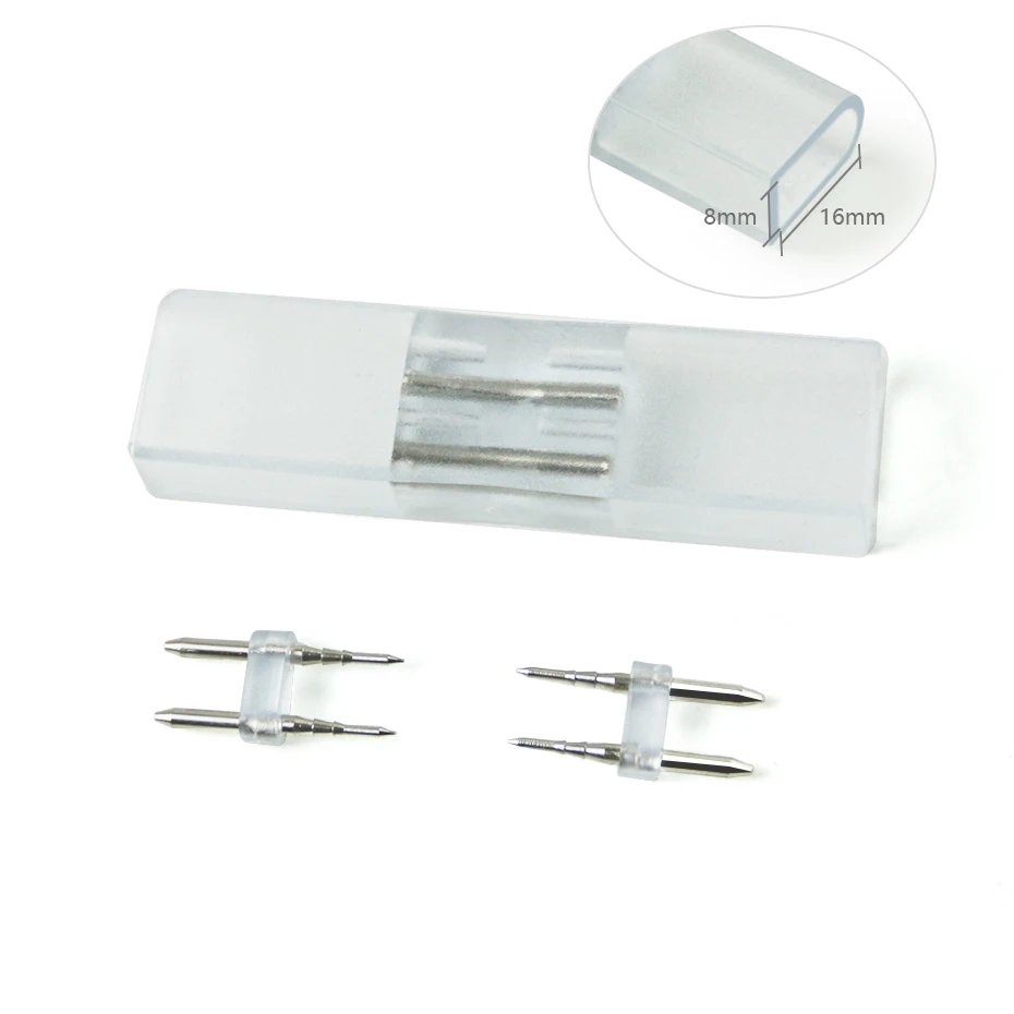 

I L Т-образный разъем для неоновой ленты 220 В, 2-контактные 4-контактные разъемы 2835 5050, одноцветный/RGB светодиодный неоновый разъем, аксессуары