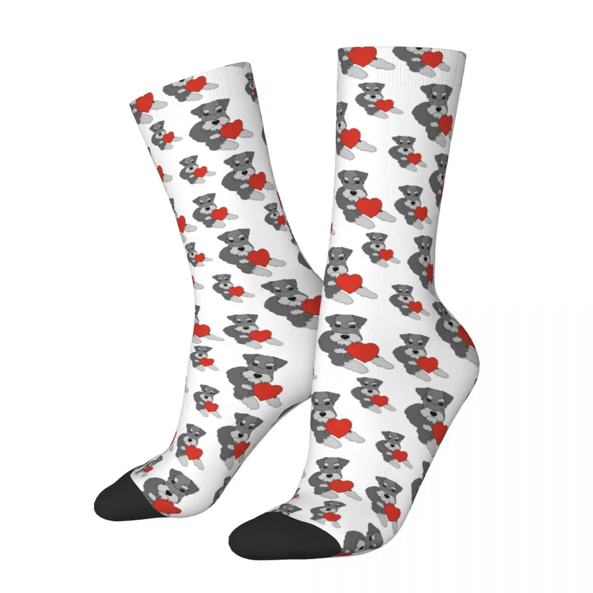 

Cute Schnauzer Dog Animal Socks Men's Women's Funny Happy Socks Crazy Spring Summer Autumn Winter Middle Tube Socks Gift