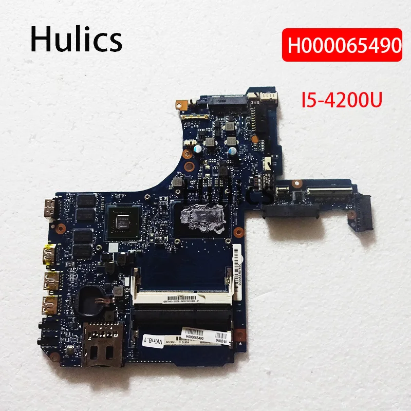 Hulics Использованный основной блок H000065490 для ноутбука Toshiba Satellite P50 P50-A, материнская плата I5-4200U CPU N14P-GV2-S-A1 GT740M GPU