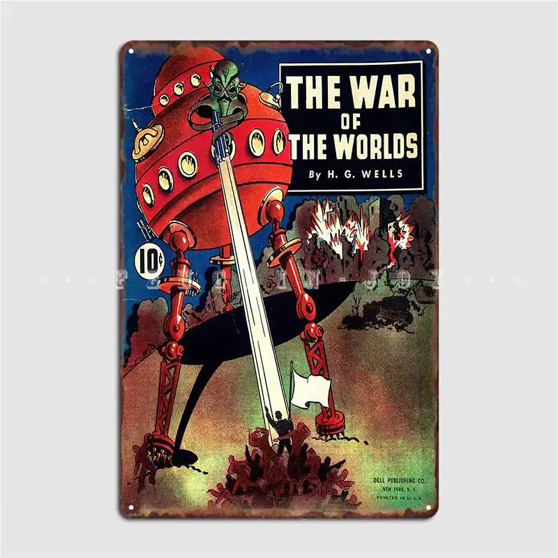 

2021 цветная обложка-постер в виде книги «Война мира» 1938, металлический плакат для кинотеатра, гостиной, настенный плакат, жестяной плакат для кинотеатра