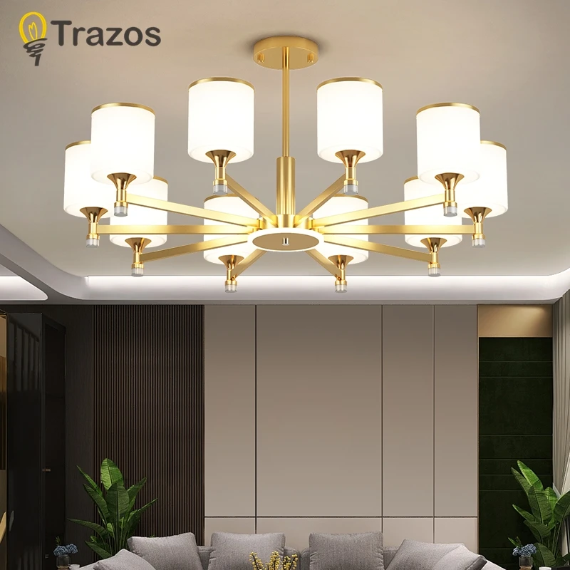 

Nordic Modern Chandeliers E27 Glass Lampshade Led chandeliers For Living Room Decoration Bedroom Led Lamp Hanging Light Fixture