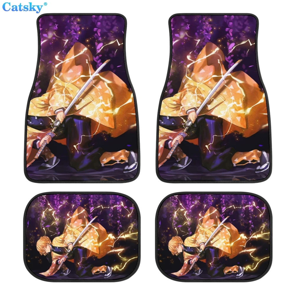 

Ghost Killing Blade Demon Slayer Anime Car Floor Mats, Hippie Car Mat, Car Accessories Gift, Stoner Gift, Retro Car Accessories