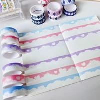 1pc ins love cloud landscaping decoration tape cute colorful washi masking tape creative scrapbooking stationary school supplie