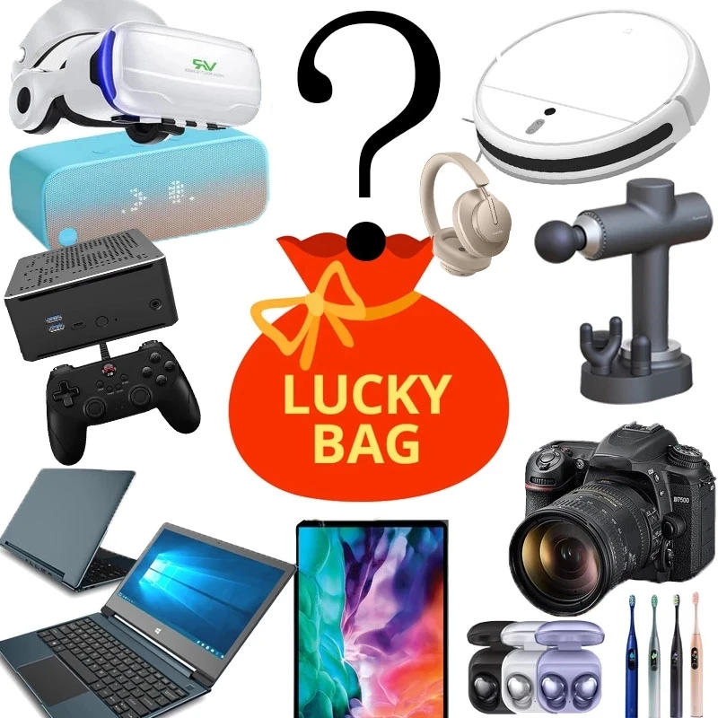 

2022 Christmas Lucky Mystery Box 100% Winning Surprise Premium Computers Watches Electronic Products New Year Random Kids Gifts