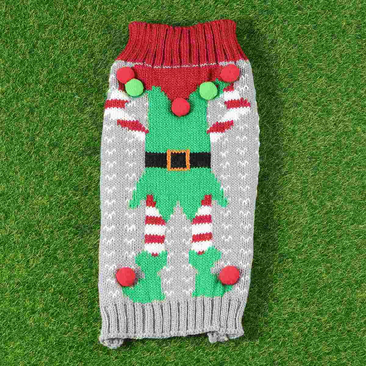 

1Pc Dog Warm Sweater Dog Decoration Christmas Themed Clothes Clown Pattern Sweater Costume for Animal