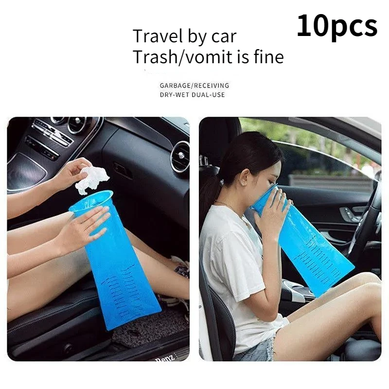 

mini garbage sick bags car trash vomit small bag plastic for rubbish dustbin disposable Carsickness Pregnant women portable