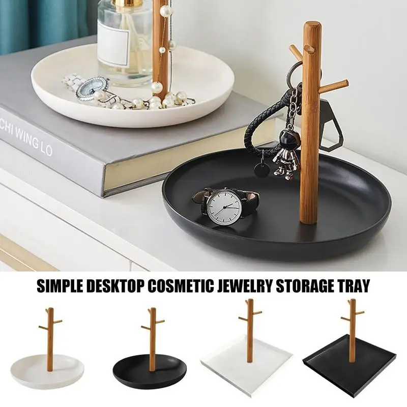 

Деревянный поднос для ключей, многофункциональное настольное украшение для ключей гостиной, телефона