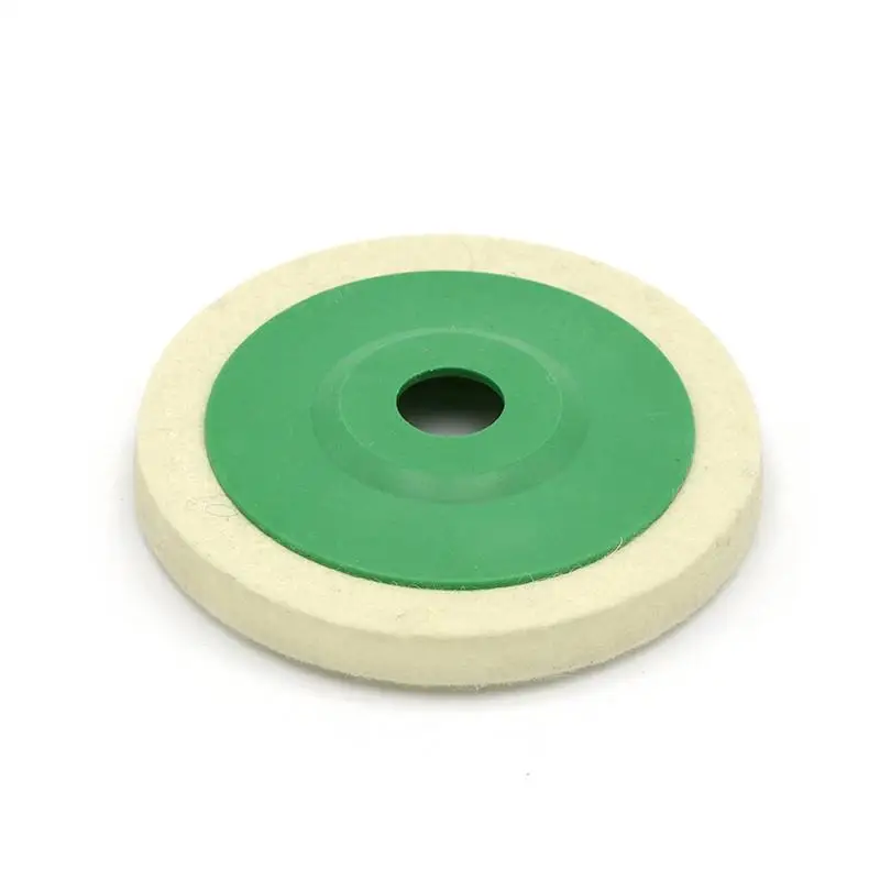 2pcs/set Round Durable Wool Grinding Pad 125mm Polishing Poly Strip Disc Paint Wheel Felt Buffer Disc Grinding Buffing Tool