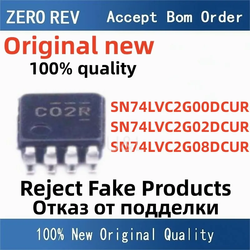 

5Pcs 100% NEW SN74LVC2G00DCUR C00J C00R C00Q SN74LVC2G02DCUR C02J C02R C02Q SN74LVC2G08DCUR 08CZ C08R C08Q C08J VSSOP-8