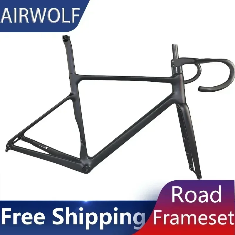 

2023 Disc Brake Carbon Frame 700x38c Road Bike Frame Full Internal Cable Routing BB86 Lightweight Carbon Road Bicycle Frame 997g