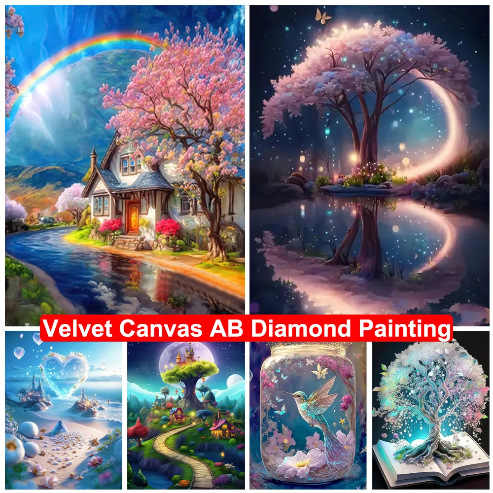 

Набор для алмазной вышивки «домик на дереве»