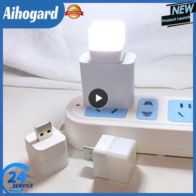 

2~40PCS Reading Light Rechargeable Lamp Mini Usb Plug Lamp Led Desk Lamp Usb Book Lights Portble Small Round Night Light