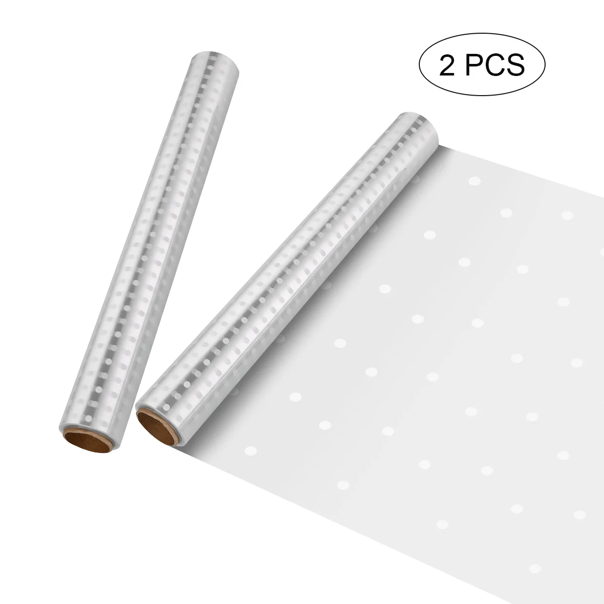 

2Rolls Clear Wrap Thickness Wrap Roll Bags Paper for Gift Baskets Crafts