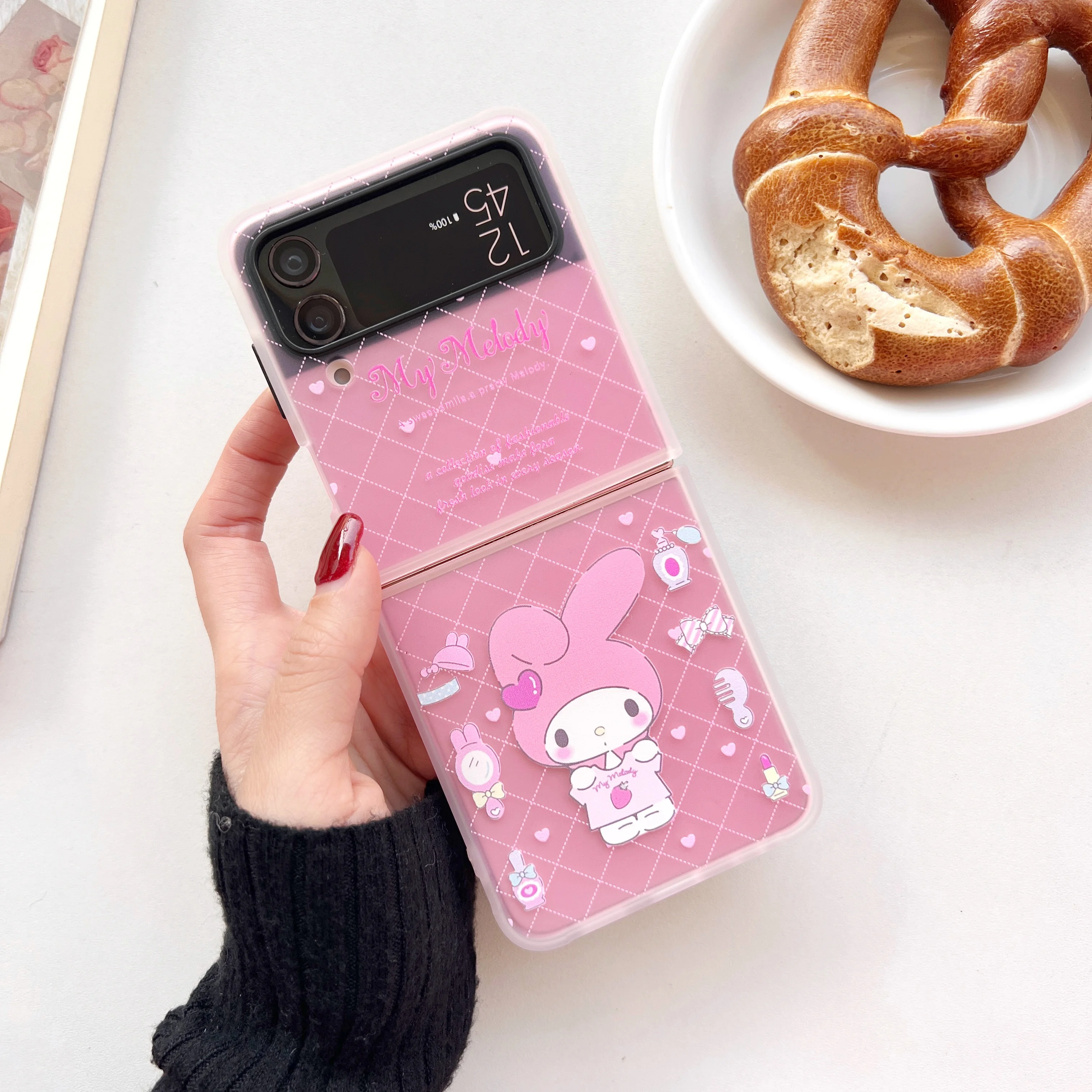 Фото Противоударный чехол Sanrio для телефона Samsung Galaxy Z Flip 3 4 ZFlip3 ZFlip4 Flip3 №2