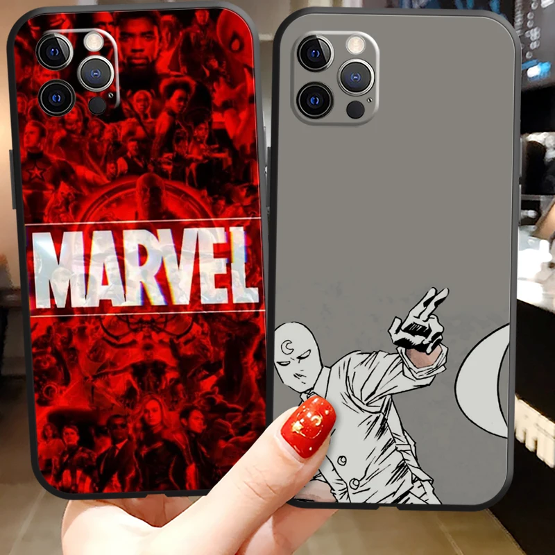 

MARVEL Marc Spector Phone Cases For iPhone 11 12 Pro MAX 6S 7 8 Plus XS MAX 12 13 Mini X XR SE 2020 Coque Funda Back Cover