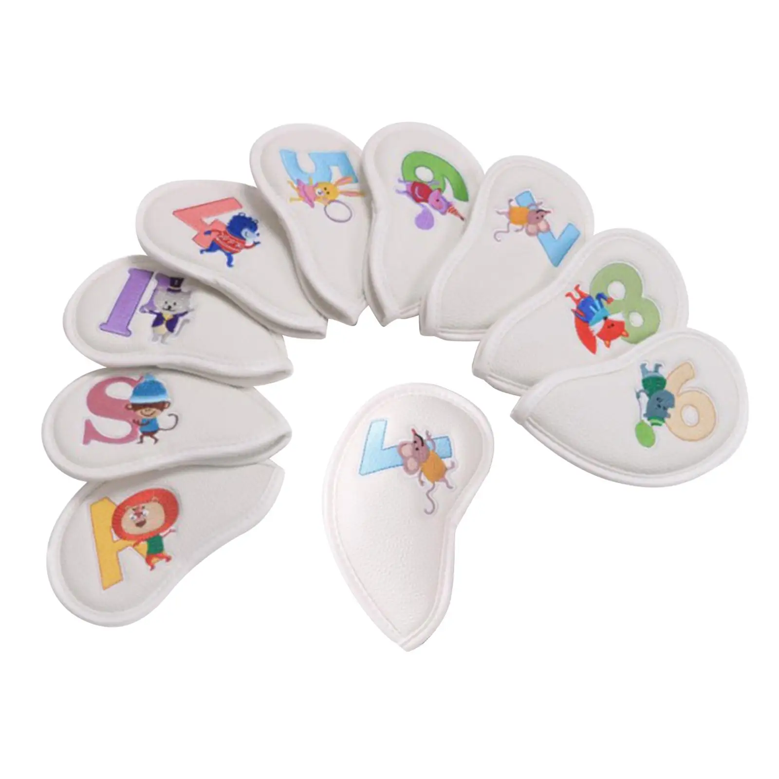 

9 Count PU Golf Iron Head Covers Set for Both Left and Right Handed