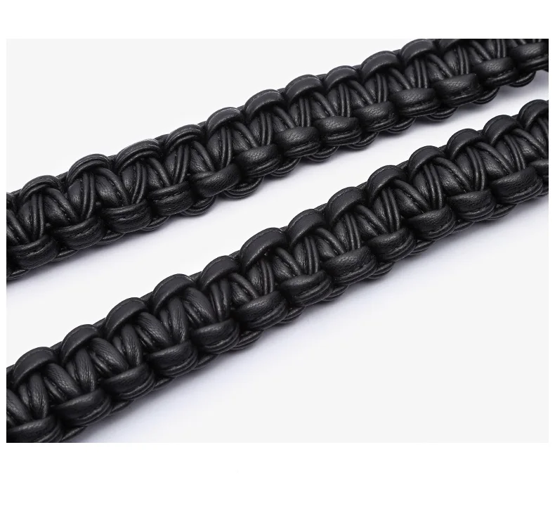 Women's Woven Leather Shoulder Belt Handmade Bag Belt Female Bag Accessories Shoulder Crossbody Bag Strap Handbag Purse Belt