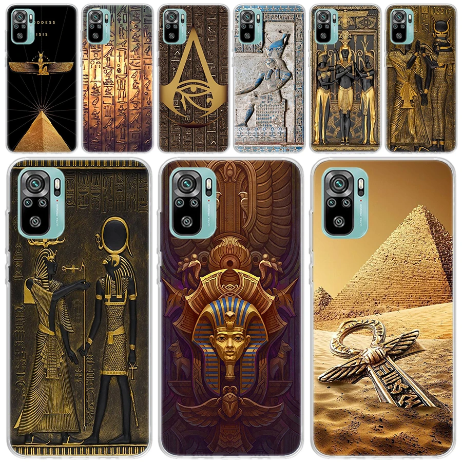 

Egypt Nefertiti Anubis Ankh Pharaoh Transparent Soft Phone Case for Xiaomi Redmi 9 9A 9C 9T 10 10A 10C 10X 8 8A 7 7A 6 6A K20 Pr