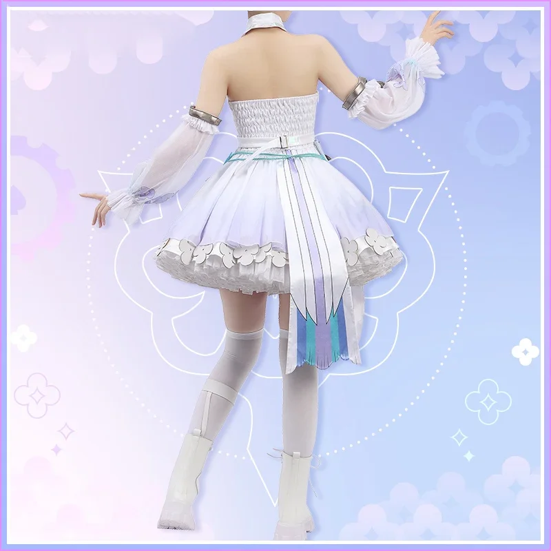 Vtuber Nijisanji Ethyria Enna Alouette Paradise Bird Косплей Костюм Платье Хэллоуин Наряд Игровой