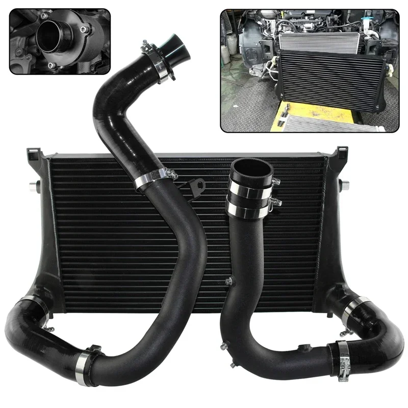 Комплект интеркулера 70 мм комплект зарядной трубы для VW GTI MK7 Golf R Skoda Audi A3/S3 Seat 1.8T 2.0T