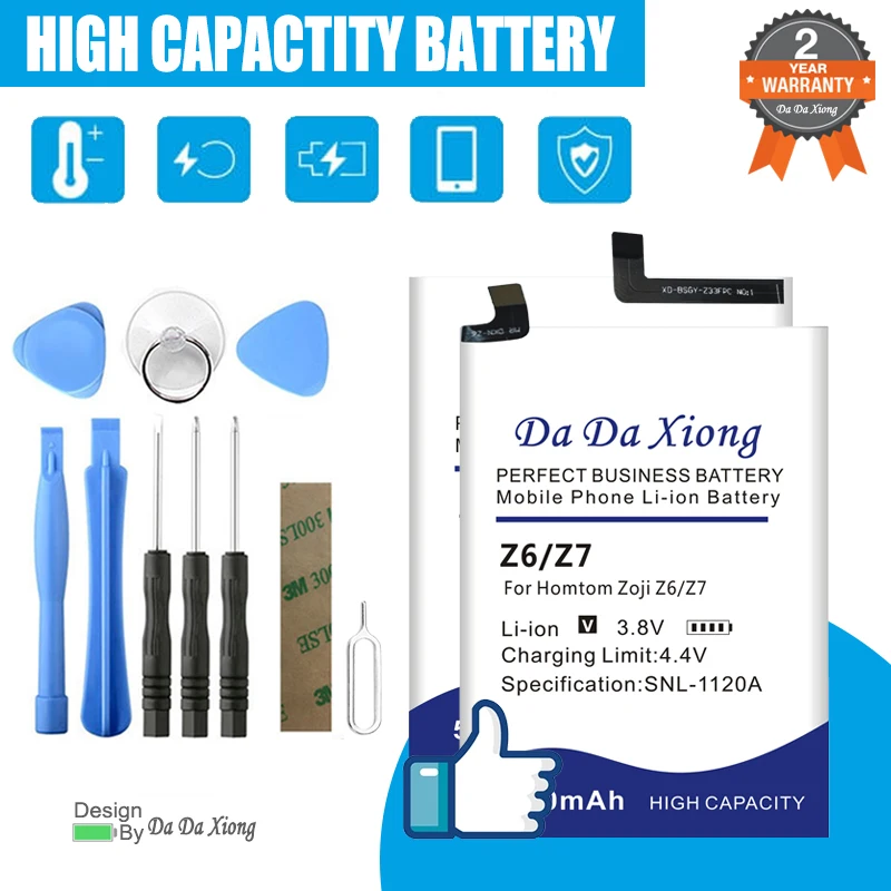 Аккумулятор zoji Z7 HT20 S8 S9 Plus HT17 HT37 S7 S16 HT70 Z33 для телефона