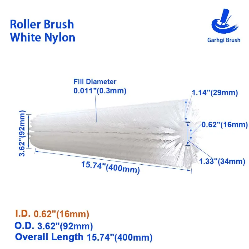 

Чистящие роликовые щетки, белая нейлоновая проволока, вращающаяся цилиндрическая полировка, солнечная панель, пищевые напитки, промышленность, удаление пыли