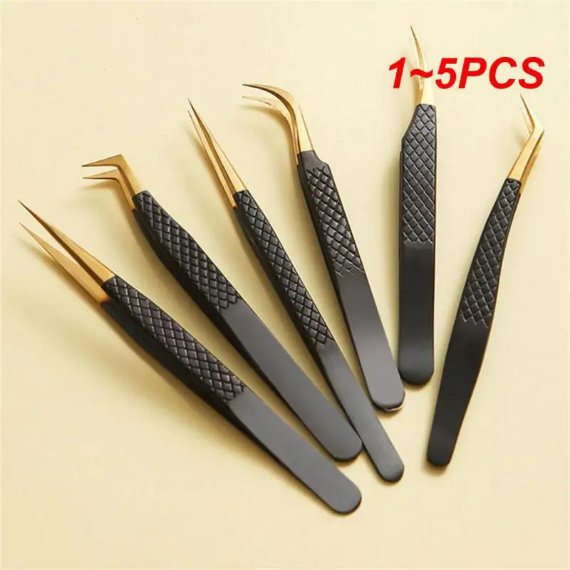 

1-5 шт., пинцет для наращивания ресниц из нержавеющей стали