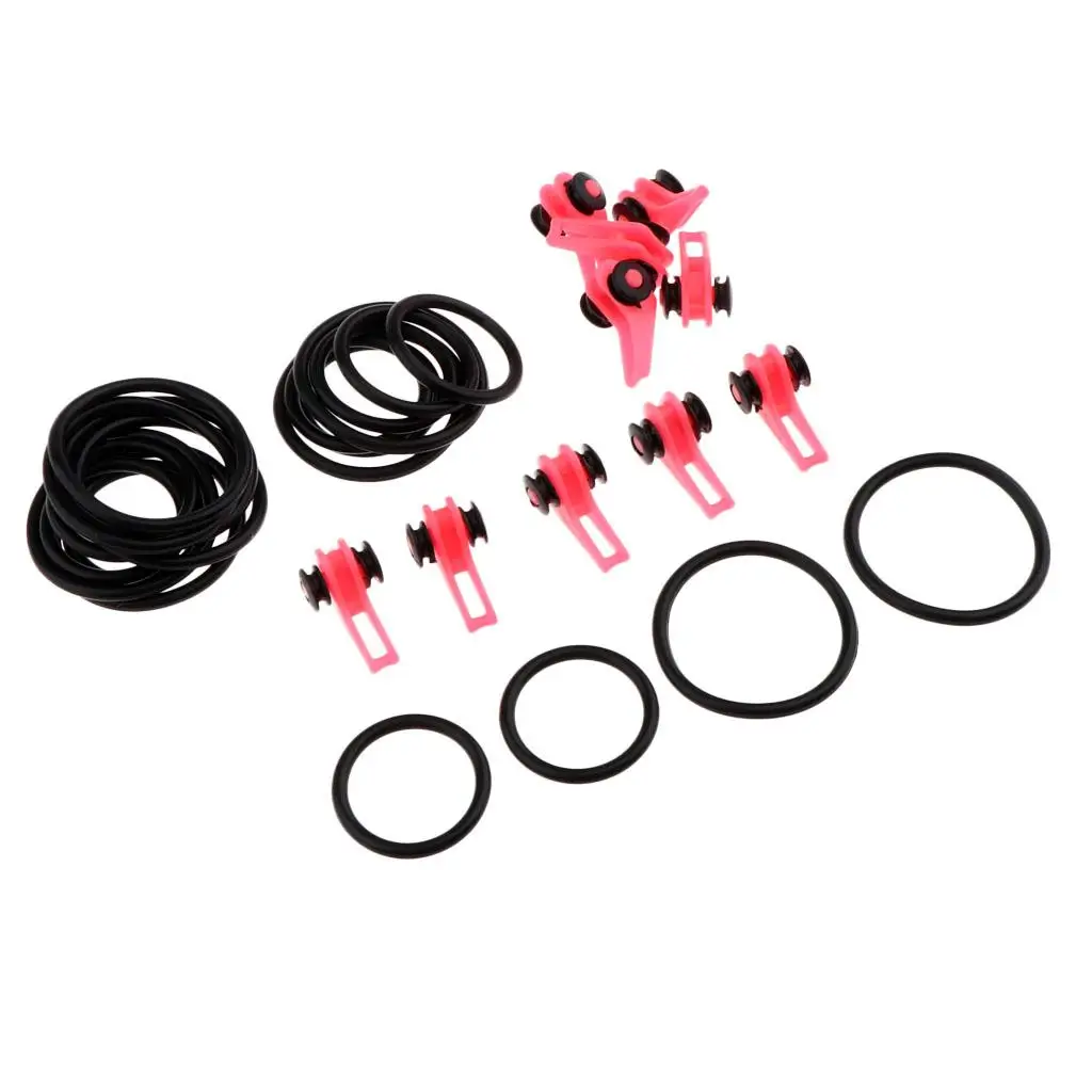 

10x Fishing Rod Pole Fishing Hook Hanger Keeper with Rubber Rings