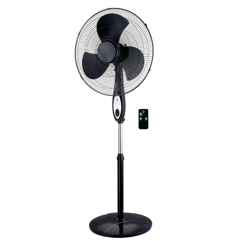 

16" Oscillating Stand Fan with Remote, Black