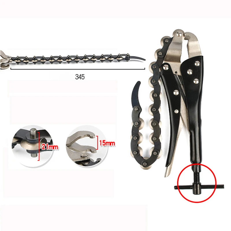 Multifunction Heavy Duty Chain Pipe Cutter Locking Pliers Universal Durable Car Exhaust Tube Cutting Tool High quality images - 6