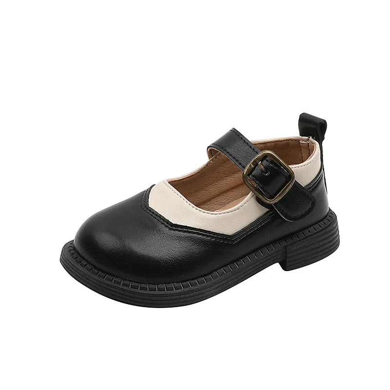 

Школьные туфли для мальчиков и девочек, мягкие Нескользящие дышащие, из искусственной кожи, в стиле ретро, в ассортименте, для весны и осени, ...