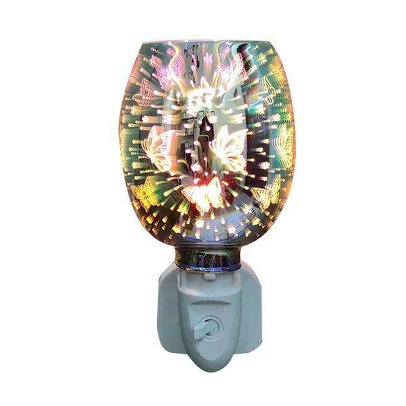 

Electric Plug in LED Aroma Diffuser Lamps Wax Melt Oil Burner Wax Warmer-UK Plug