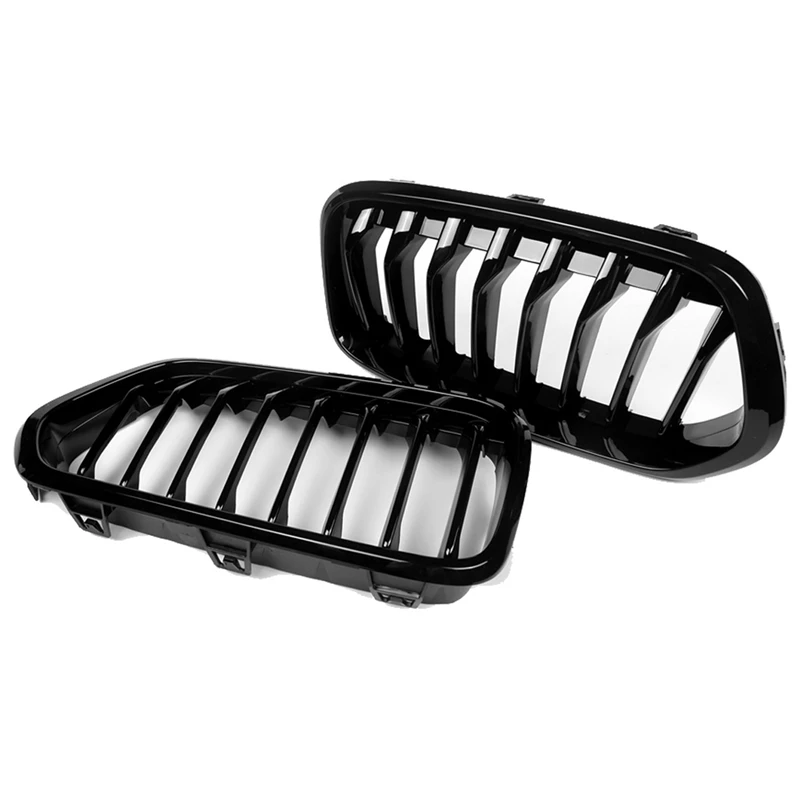 Черный передний бампер Однолинейный гриль почки для-BMW F39 X2 M35I Xdrive20d Xdrive28i Sdrive20i