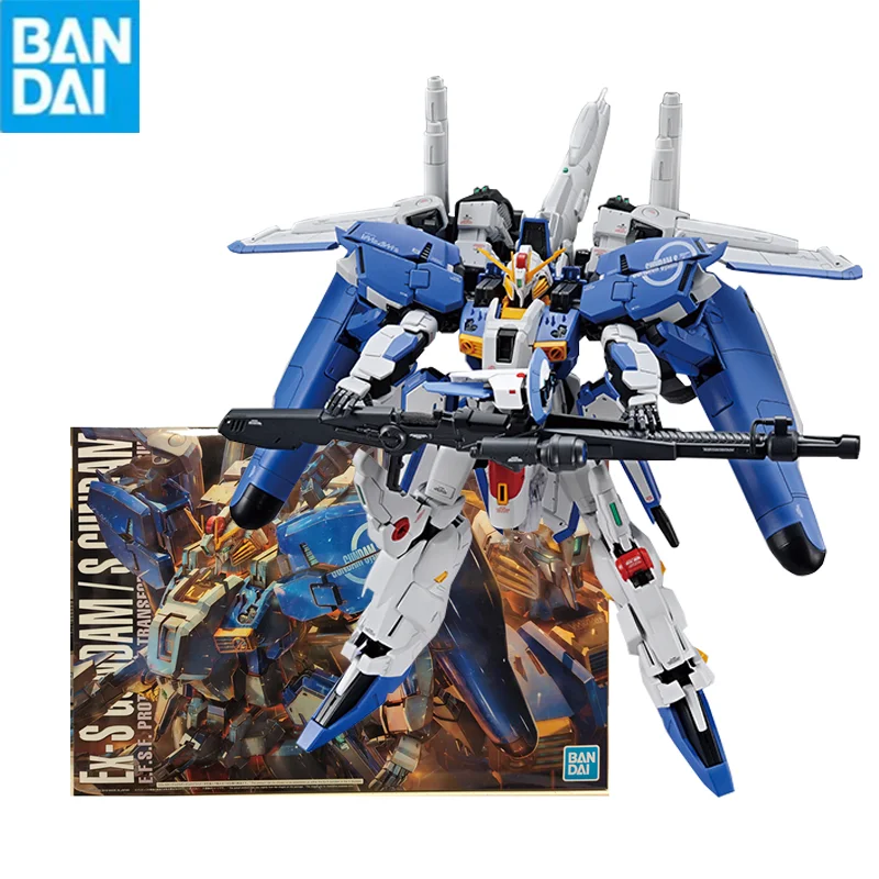 

Bandai Gunpla Mg 1/100 Msa-0011 Ex-S Gundam Burnham Edition Assembly Model Collectible Robot Kits Toys Figures Models Kids Gift