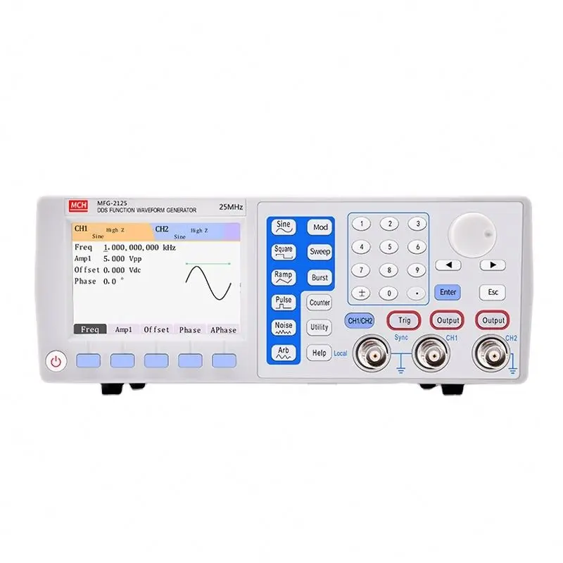 

Multifunctional 100MHz 2 Channels MFG-2125 Function Arbitrary Waveform Generator for engineers