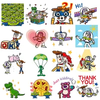 disney woody buzz lightyear heat stickers toy story lotso children iron on transfers for clothing thermoadhesive fusible patches